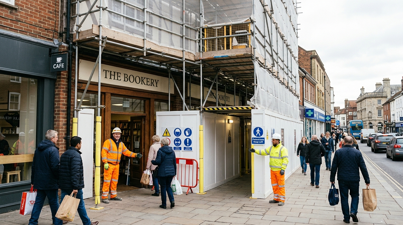 scaffolders in Kent trying to minimise business disruption